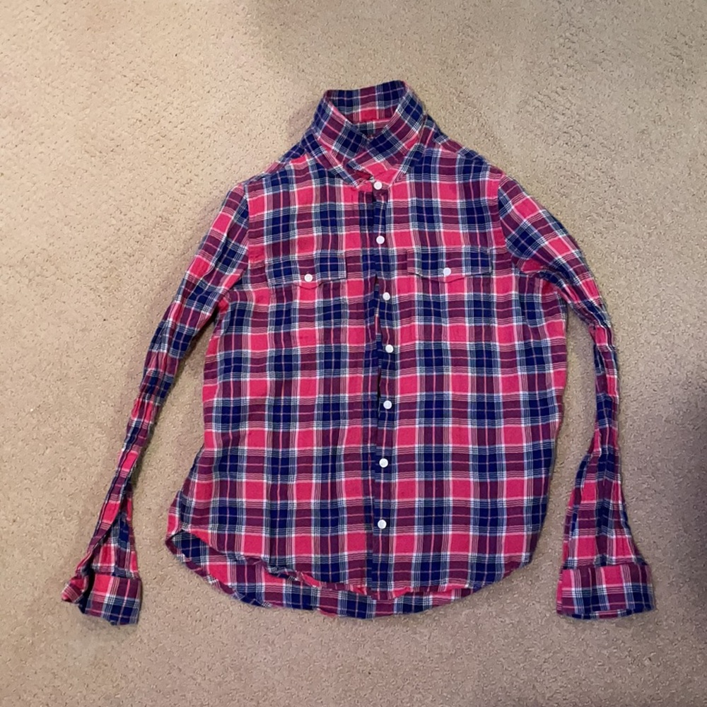 SO Plaid Button Down- Medium